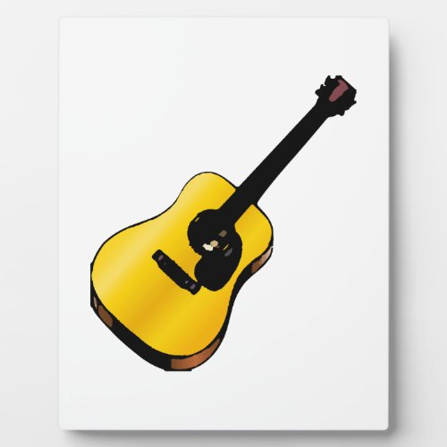 Pop Art Guitar Plaque