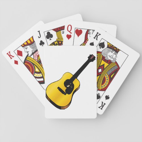 Pop Art Guitar Poker Cards