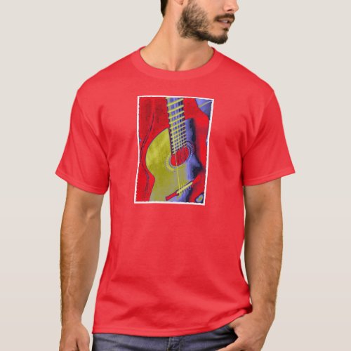 Pop Art Guitar T_Shirt