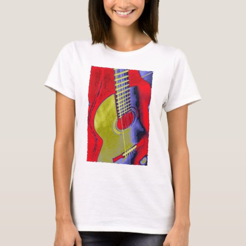 Pop Art Guitar T_Shirt