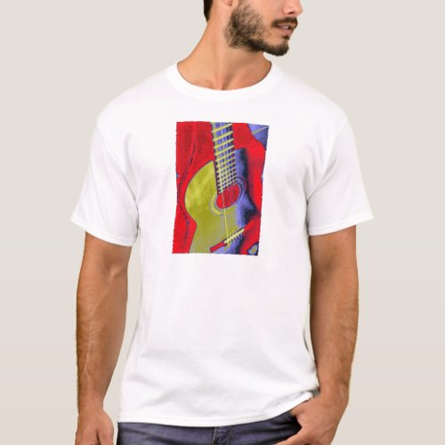 Pop Art Guitar T_Shirt