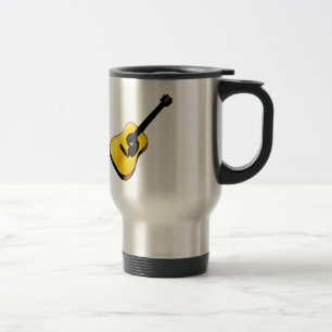 Pop Art Guitar Travel Mug