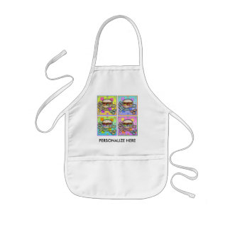 Pop Art HAMBURGER APRON - BABY BIB