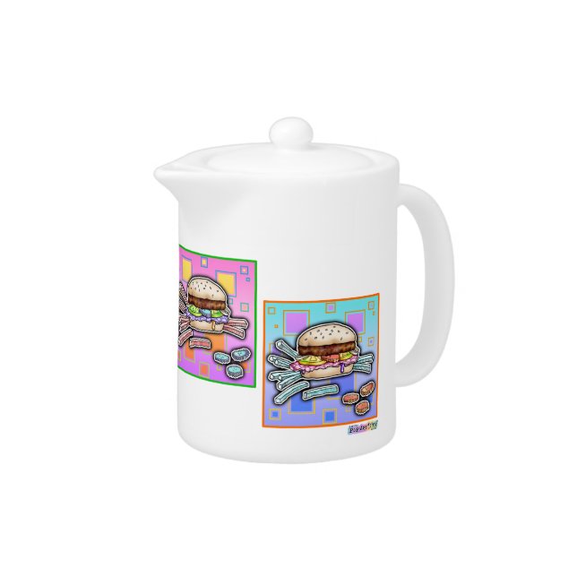 Pop Art HAMBURGER CREAMER or TEA POT (Right)