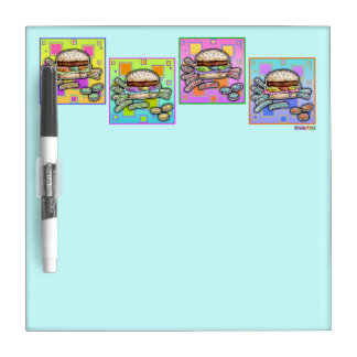 Pop Art HAMBURGER DRY ERASE BOARD