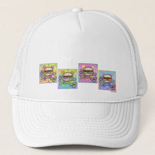 Pop Art HAMBURGER HAT - SPORTS CAP