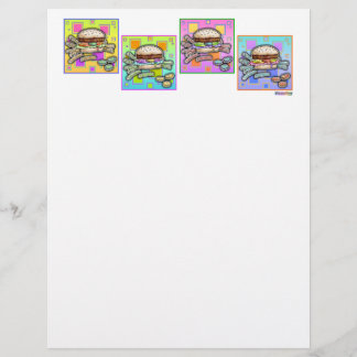 Pop Art HAMBURGER LETTERHEAD