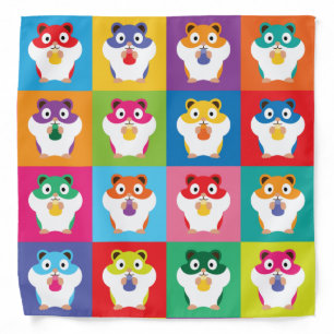 Pop Art Hamsters Bandana