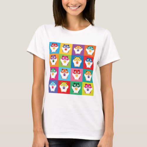 Pop Art Hamsters T_Shirt