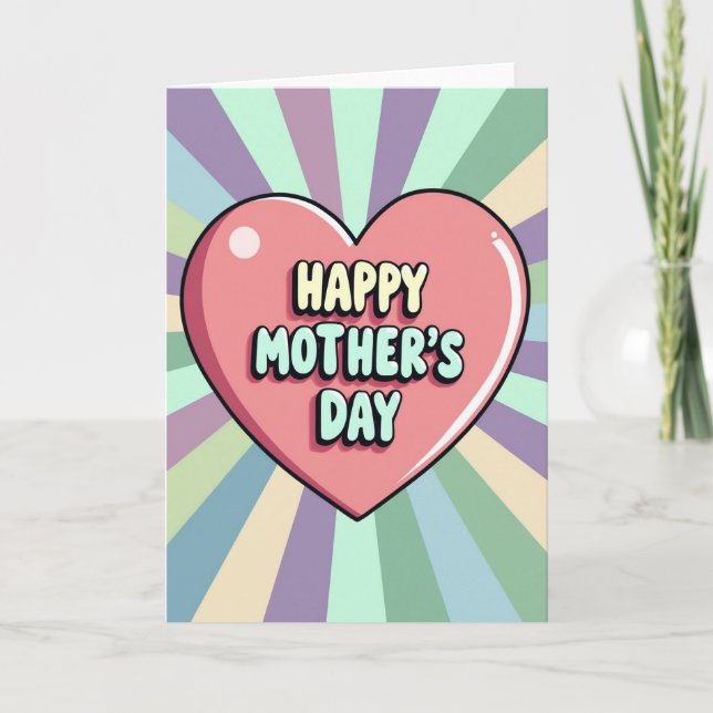 Pop Art Happy Mothers Day Card (Front)