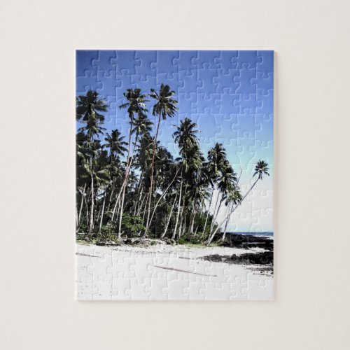 Pop Art Hawaii Island Travel Beach Palm Trees Jigsaw Puzzle