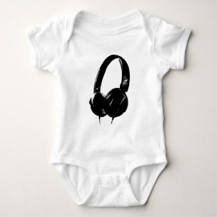 Pop Art Headphone Baby Bodysuit
