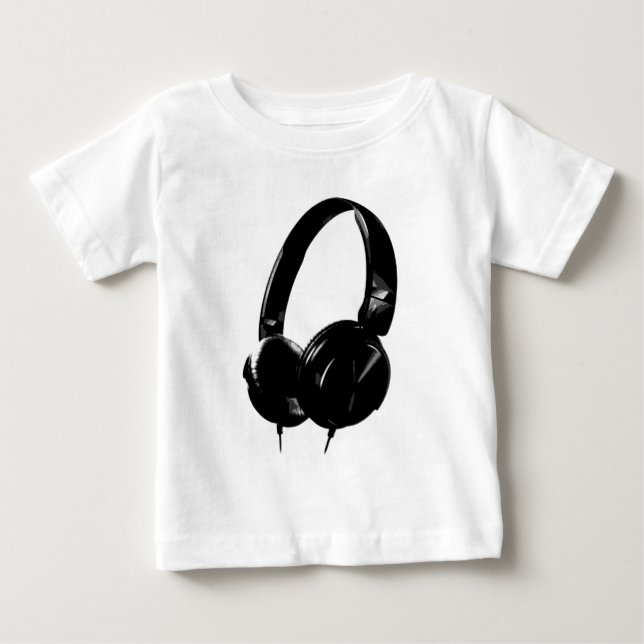 Pop Art Headphone Baby T-Shirt (Front)