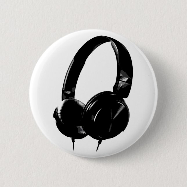 Pop Art Headphone Button (Front)
