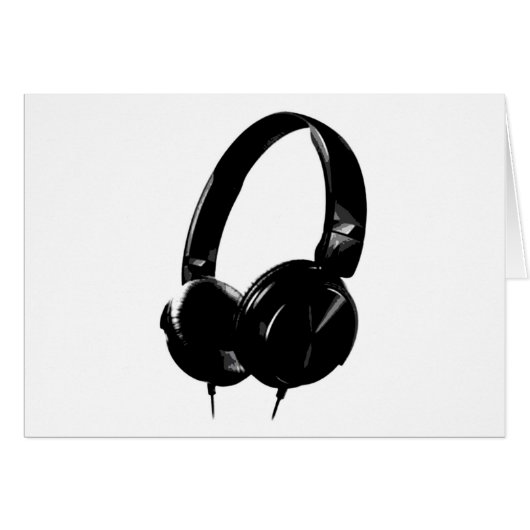 Pop Art Headphone Cards (Front Horizontal)