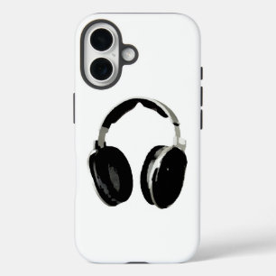 Pop Art Headphone iPhone 16 Case