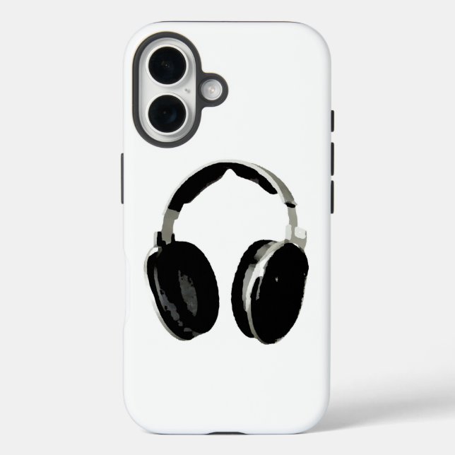 Pop Art Headphone Case-Mate iPhone Case (Back)