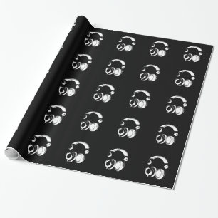 Pop Art Headphone Christmas Wrapping Paper