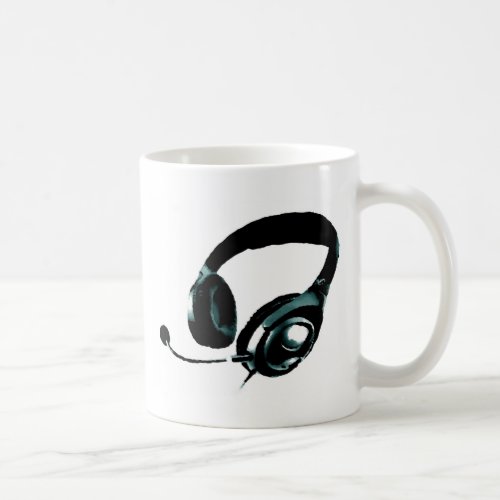 Pop Art Headphone Coffee Mug