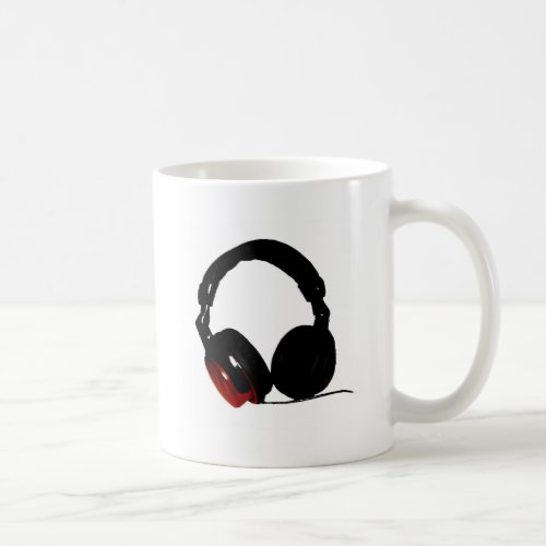 Pop Art Headphone Coffee Mug