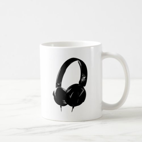 Pop Art Headphone Coffee Mug