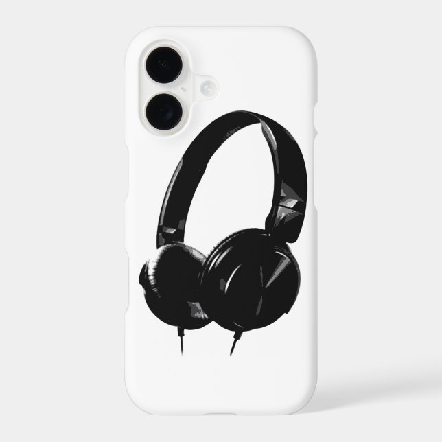 Pop Art Headphone iPhone Case (Back)