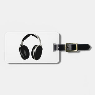 Pop Art Headphone Luggage Tag
