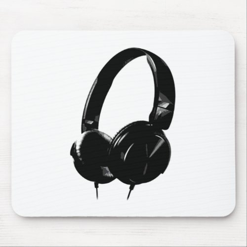 Pop Art Headphone Mouse Pad