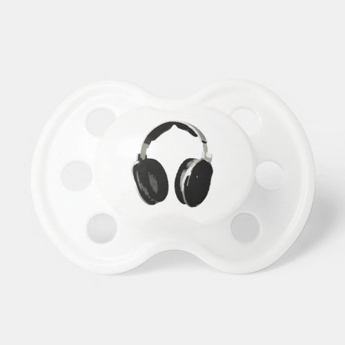 Pop Art Headphone Pacifier