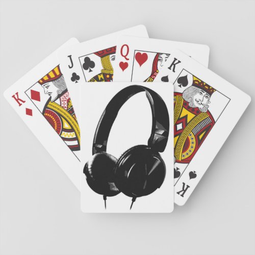 Pop Art Headphone Playing Cards