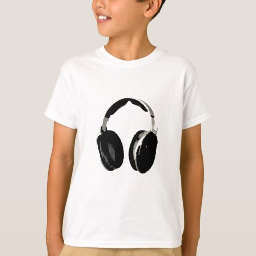 Pop Art Headphone T_Shirt