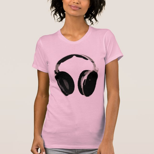 Pop Art Headphone T-Shirt (Front)