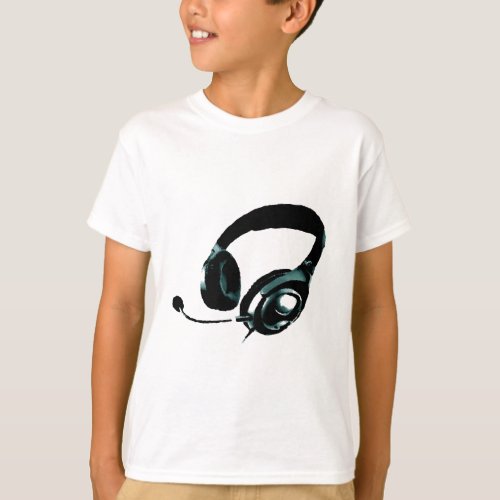 Pop Art Headphone T_Shirt