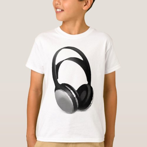 Pop Art Headphone T_Shirt