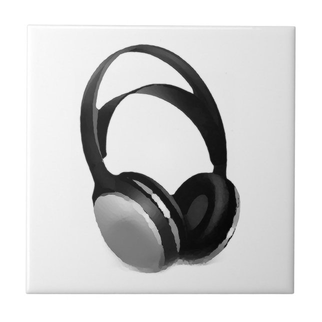 Pop Art Headphone Tile (Front)