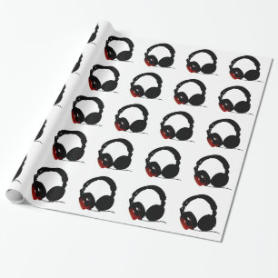 Pop Art Headphone Wrapping Paper