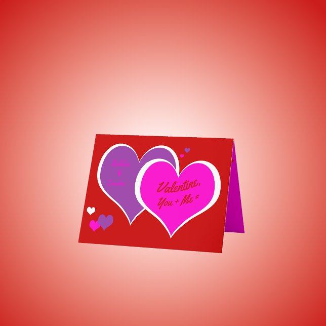 Pop-Art Hearts & Stars Valentine Greeting Card (Creator Uploaded)