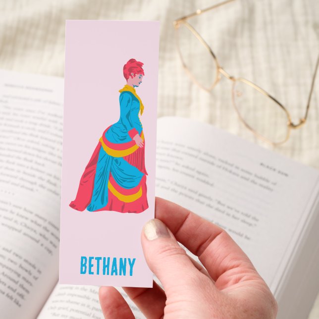 Pop Art Historical Woman in Bustle Dress Bookmarks (Hand)