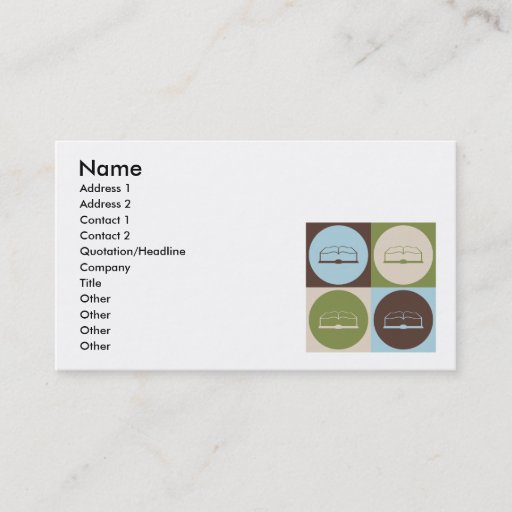 Customizable Pop Art History Business Cards
