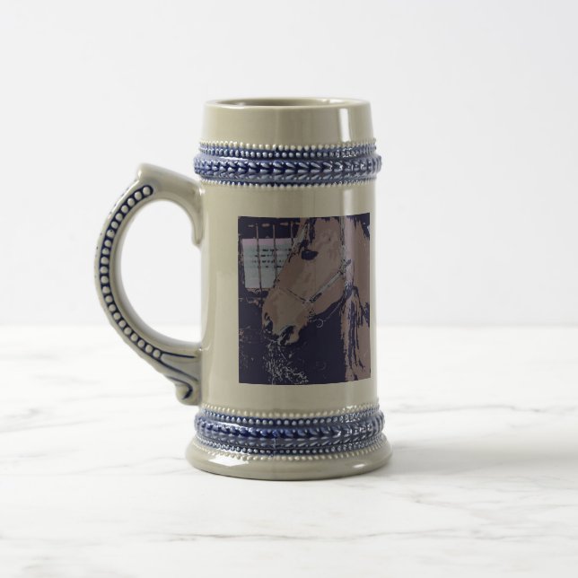 Pop Art Horse Beer Stein (Left)