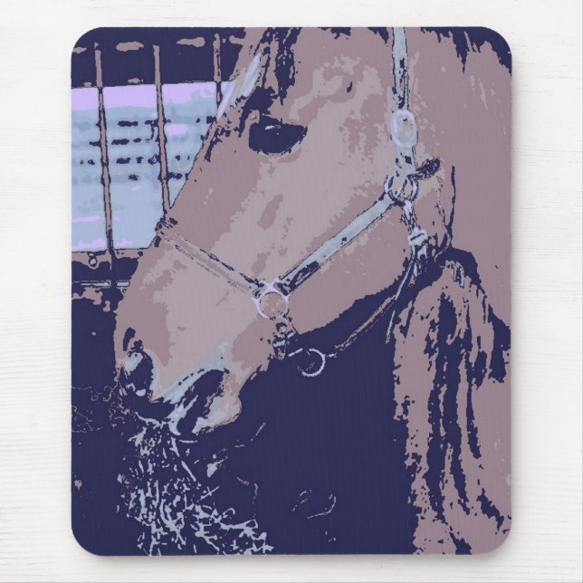 Pop Art Horse Mouse Pad (Front)