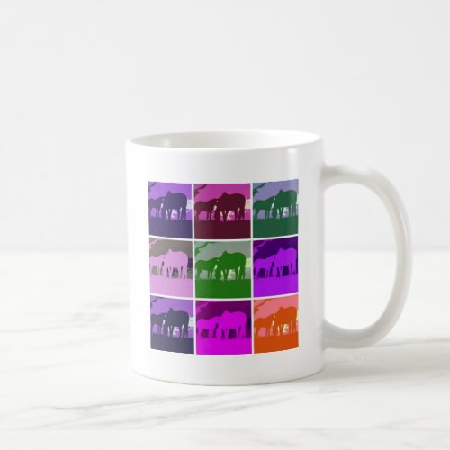 Pop Art Horses Coffee Mug