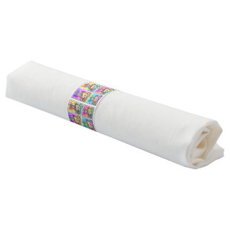 POP ART HOT DOGS NAPKIN BANDS
