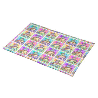 POP ART HOT DOGS PLACEMAT