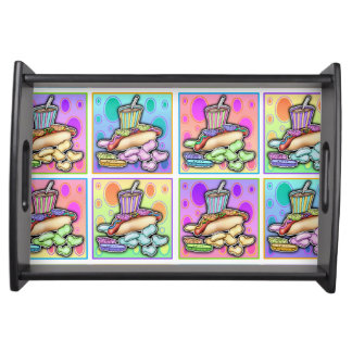 POP ART HOT DOGS SERVING TRAY