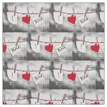 Pop Art I Love You Fabric