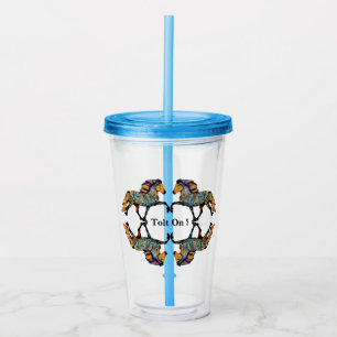 Pop Art Icelandic Horse  Acrylic Tumbler