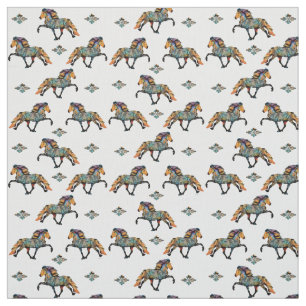 Pop Art Icelandic Horse Fabric
