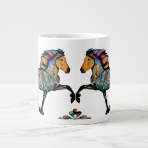 Pop Art Icelandic Horse Giant Coffee Mug