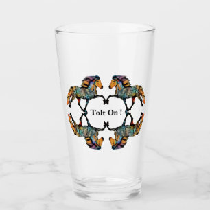 Pop Art Icelandic Horse Glass